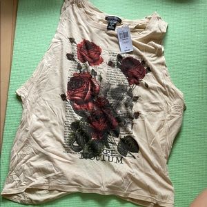 Brand new floral skull shirt!